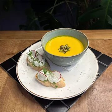Pumpkin cream-soup