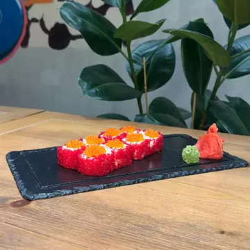 The roll of caviar