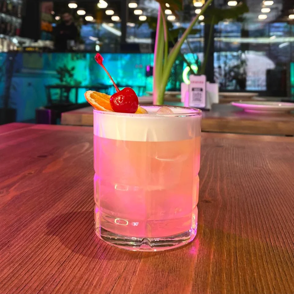 Whiskey Sour cocktail at Grafika